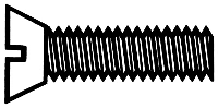 Brass Flat Head Screws 3/16" x 0.047" – Pack of 12